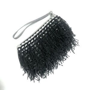 Escama Brasil Studio Soda Pop Tab Fringe Wrist Purse Fun Clutch Upcycled